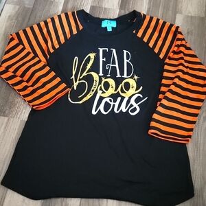 HALLOWEEN Top (Boutique) FabBOOlous Halloween Top Women's Size Large